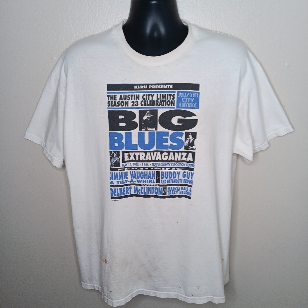 VTG 90s ACL Austin City Limits Adult XL Band T-shirt 1998 Distressed USA *READ*